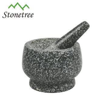 16cm 100% Natural Granite Stone Mortar and Pestle